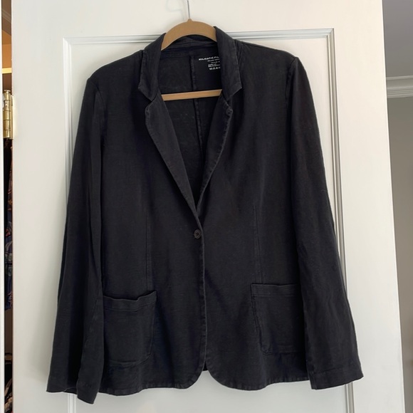 Majestic black linen/elastane blazer. Great for summer! - Picture 2 of 4